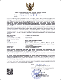 Izin Operasi Pelayanan Penumpang & Bagasi